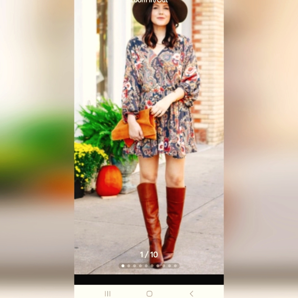 NWT Free People High Plains Tunic Dress.Size S